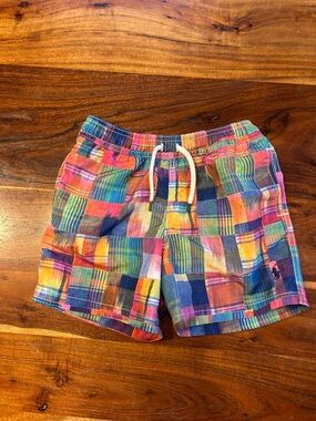 Boys polo Ralph Lauren vintage plaid swim shorts